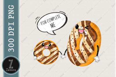 You Complete Me Donut Lover Design