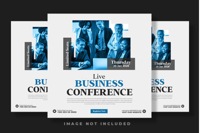 Live Business Conference Creative And Trendy Social Media Post