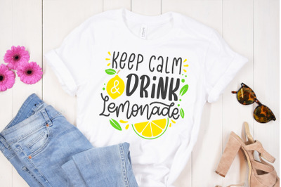 Keep Calm And Drink Lemonade SVG Cut File