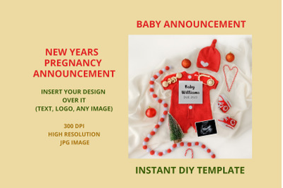 Christmas Pregnancy Announcement Social Media  Letter Board