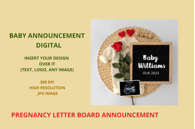 Digital Pregnancy Announcement