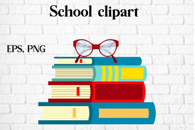Back to school clipart | Book clipart