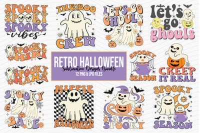 Retro Halloween Sublimation Bundle