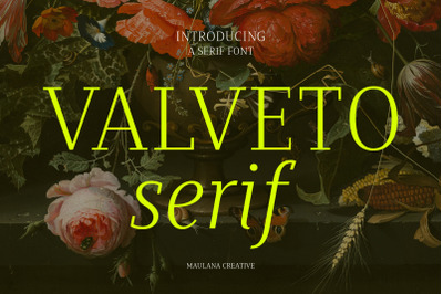 Valveto Serif Font