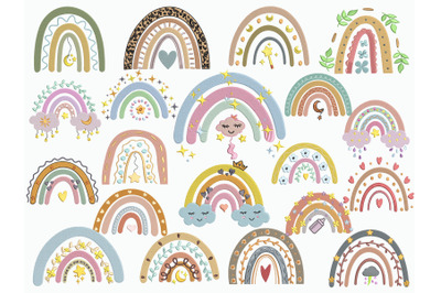 Color Rainbow Design Embroidery Bundle