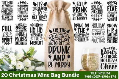 Christmas Wine Bag Bundle