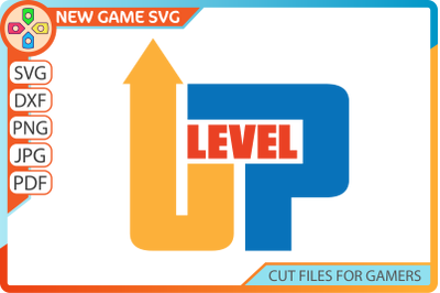 Level up SVG | Gamer birthday cut file, time to level up dxf