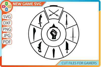 Sword bundle SVG | Choose your weapon cut file | Medieval blades PNG