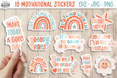Motivational Stickers | Inspirational stickers | Hippie PNG