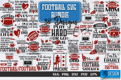 Football SVG Bundle | Football Mom SVG | Sports Mom SVG