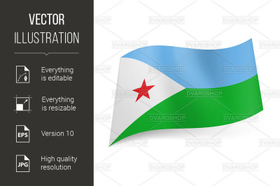 State flag of Djibouti