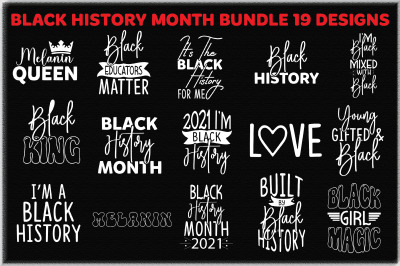 Black History Month Bundle 19 Designs