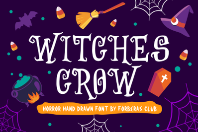 Witches Crow Spooky Halloween Font