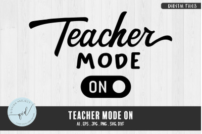 Teacher Mode ON, Phrases SVG