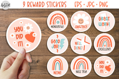Reward Stickers | Teacher Stickers | Positive Affirmations