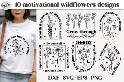 Wildflower SVG Bundle | 10 Inspirational Flowers Designs
