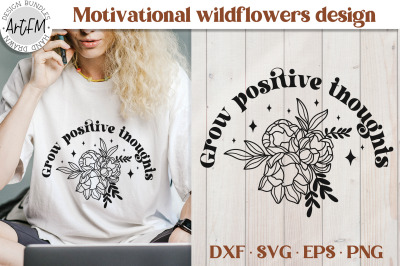 Positive Affirmation SVG | Wildflower SVG Cut File