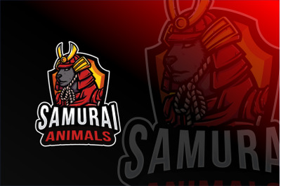 Samurai Animals Logo Template