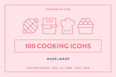 Cooking Line Icons