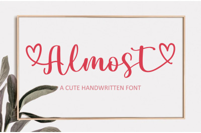 Almost - A cute handwritten font