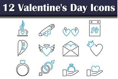 Valentine&#039;s Day Icon Set