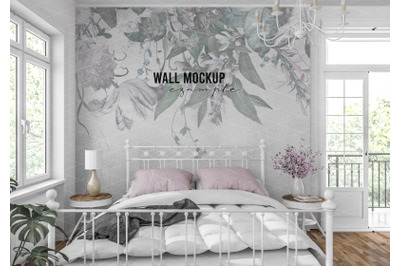 Wall mockup&2C; Wallpaper mockup