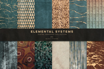 Elemental Systems: Abstract Marble Organic