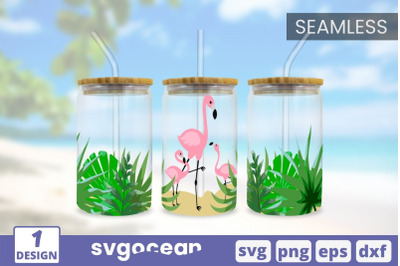 Flamingo Can Glass&nbsp;SVG