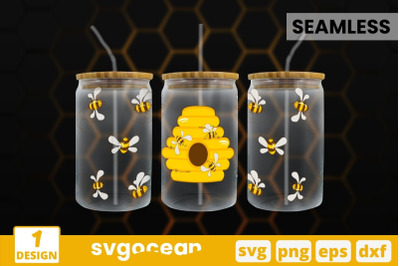 Hive Can Glass Wrap SVG