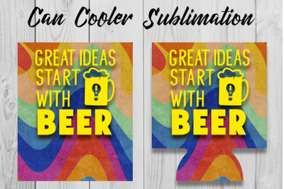 Can Cooler Sublimation | Can Koozie Designs | Can Koozie Sublimation