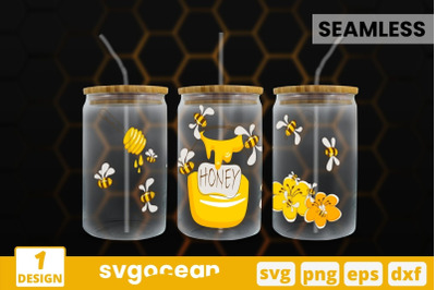 Honey Can Glass Wrap SVG