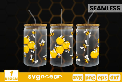 Honeycomb Can Glass Wrap SVG