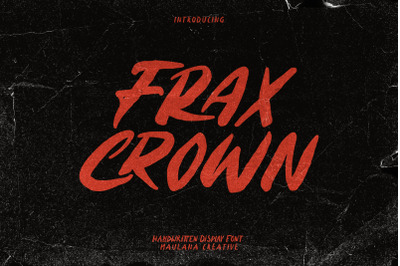 Fraxcrwon Handwritten Brush Font