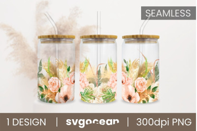 Flowers Glass Sublimation