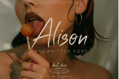 Alison Handwritten Font Duo