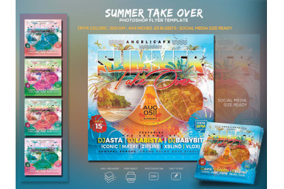 Summer Take Over Flyer Template