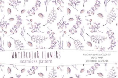 Eucalyptus seamless pattern/ Digital paper - 1 JPEG file