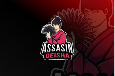 Assassin Geisha Logo Template