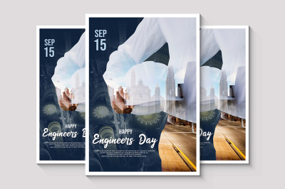Happy Engineers Day Flyer