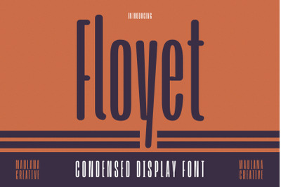 Floyet Condensed Display Font