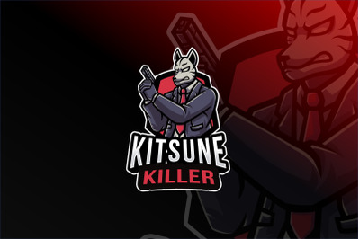 Kitsune Killer Logo Template