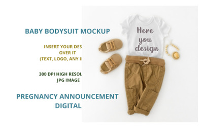 Baby bodysuit mockup  Craft Mockup