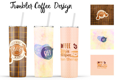Coffee Tumbler | Coffee 20 oz Tumbler | Morning Wrap Design