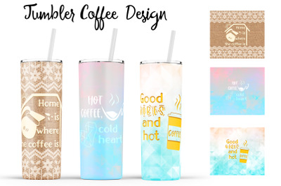 Coffee Tumbler | Coffee 20 oz Tumbler | Morning Wrap Design