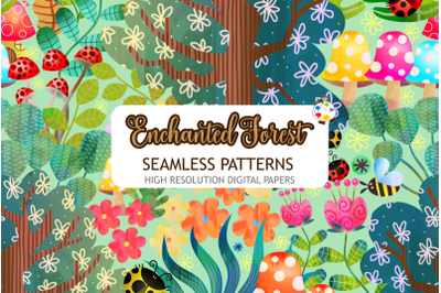 Enchanted Forest - Seamless Magical Farmhouse Papers