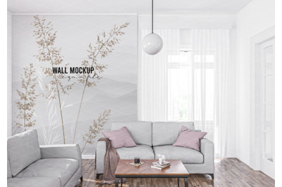 Wall mockup&2C; Wallpaper mockup