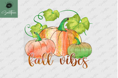 Fall Vibes Autumn Pumpkin Design