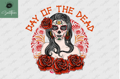 Sexy Girl Sugar Skull Day Of The Dead