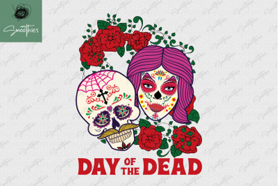 Lover Couple Skull Day Of The Dead