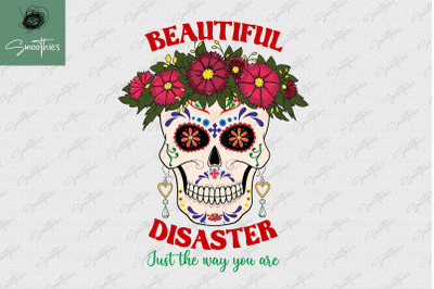 Beautiful Disaster Skull Day Of The Dead